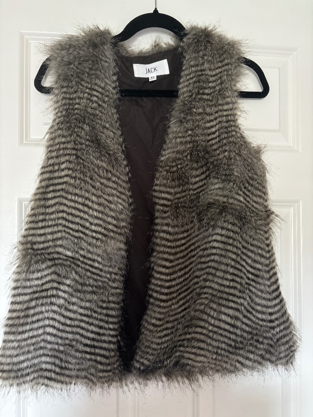 Faux fur vest